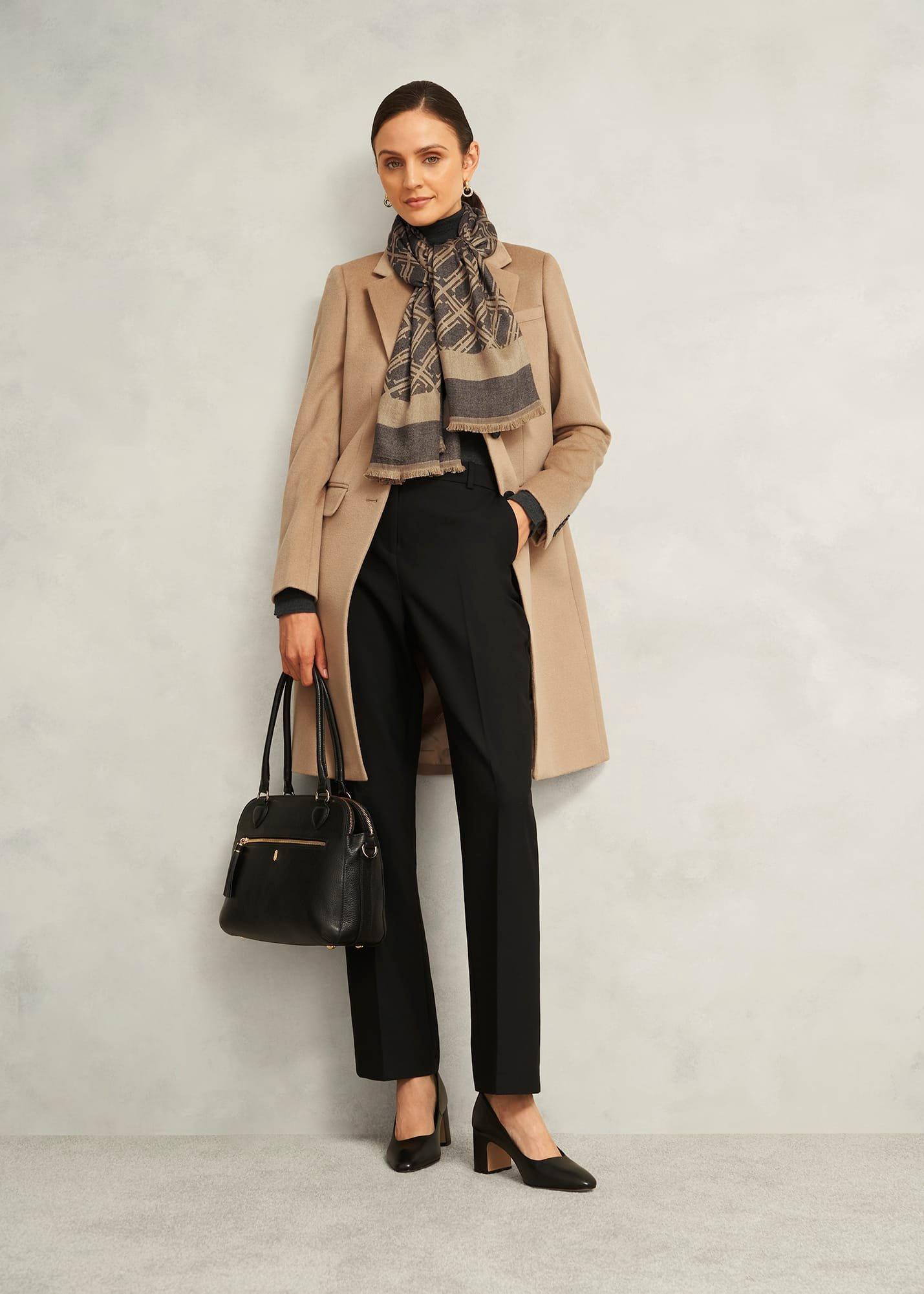 Mora Scarf, Black Camel, hi-res