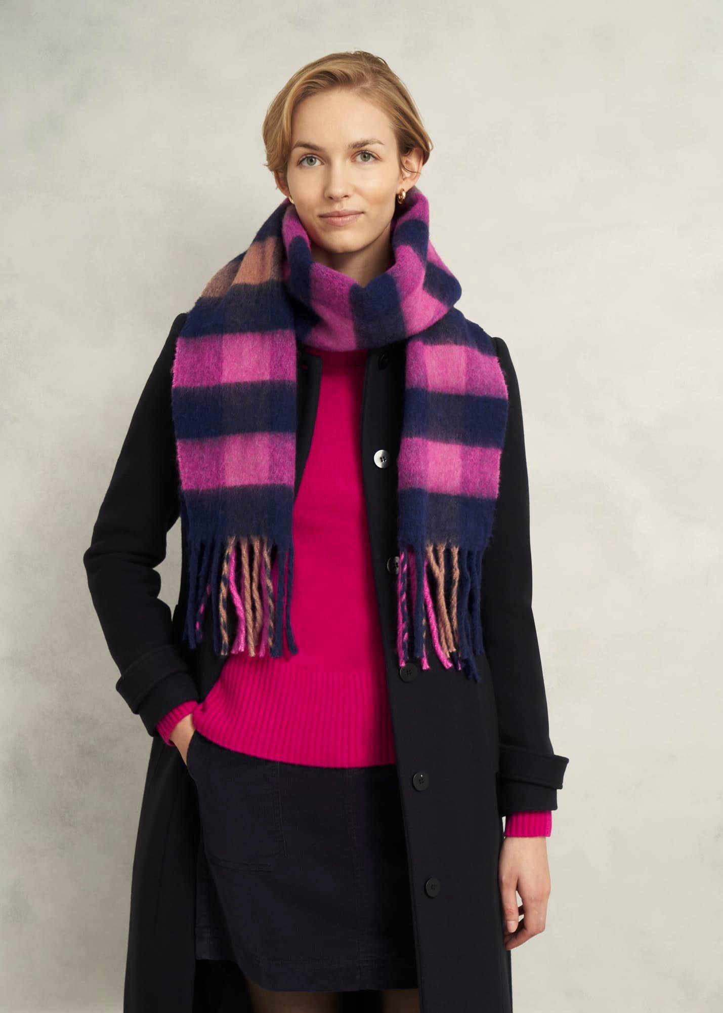 Lois Scarf, Pink Navy, hi-res