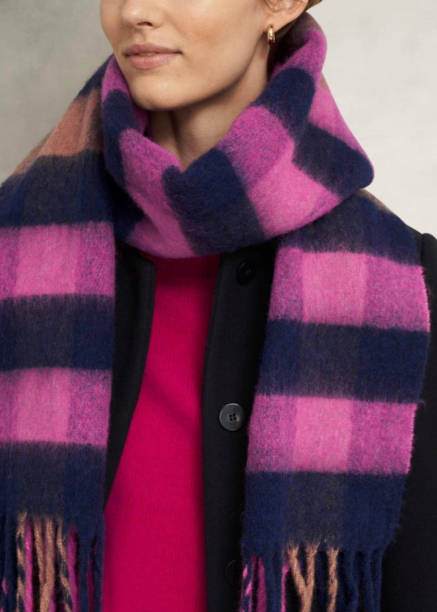 Lois Scarf, Pink Navy, hi-res