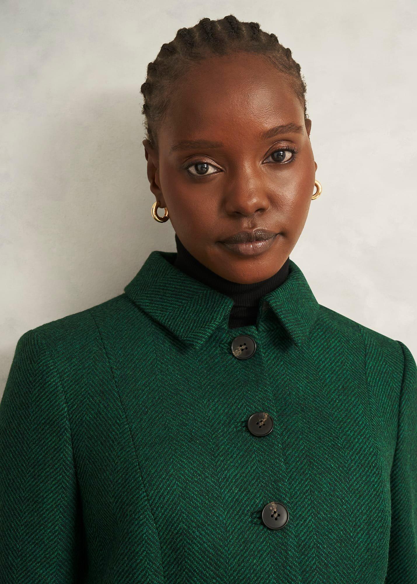 Daniella Wool Jacket, Green Multi, hi-res