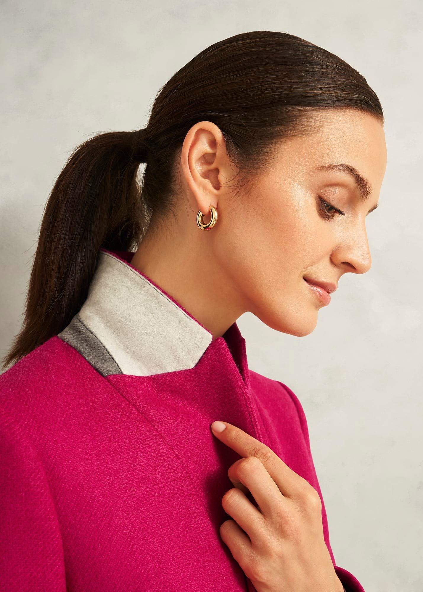 Clare Wool Jacket, Bright Pink, hi-res