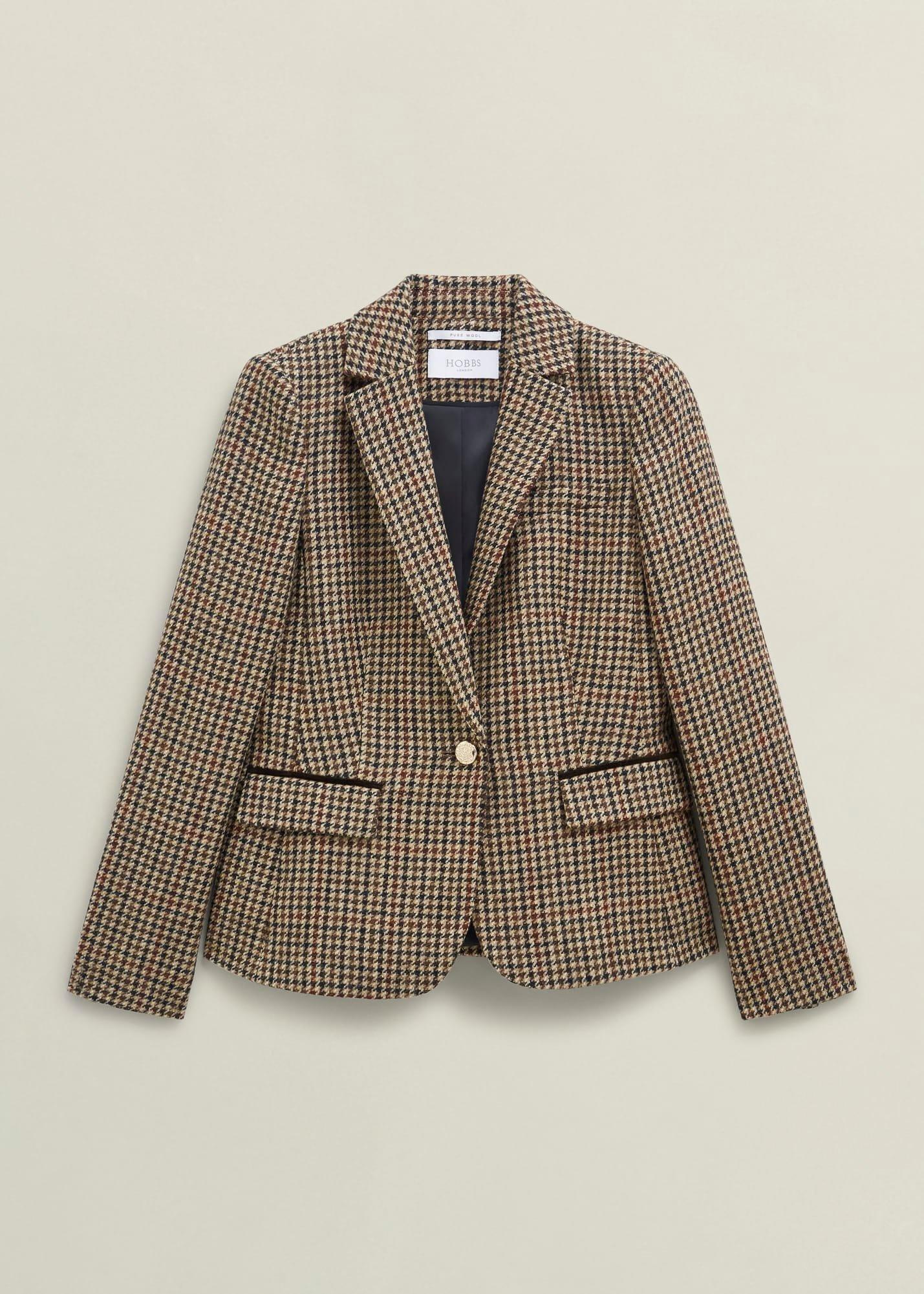Adeline Wool Jacket, Brown Multi, hi-res