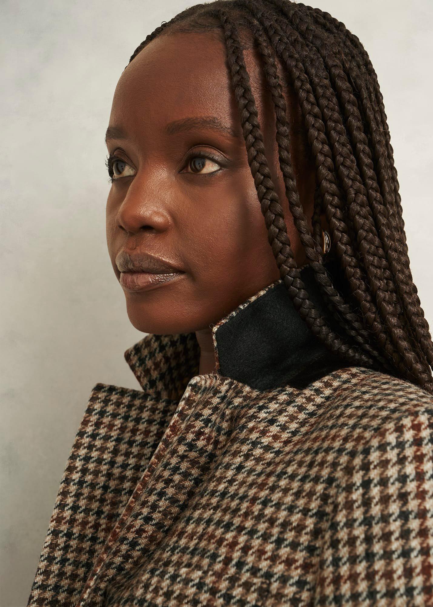 Adeline Wool Jacket, Brown Multi, hi-res