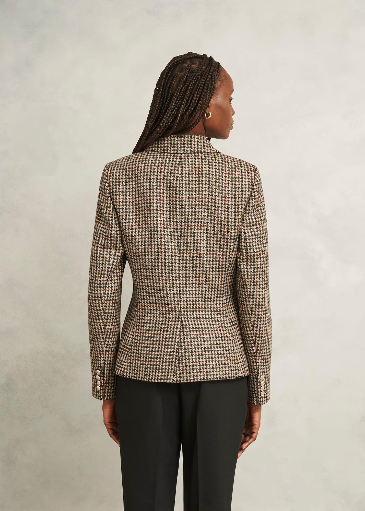 Adeline Wool Jacket, Brown Multi, hi-res