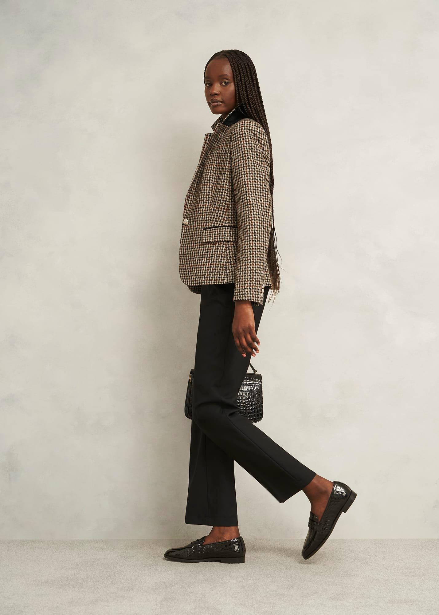 Adeline Wool Jacket, Brown Multi, hi-res