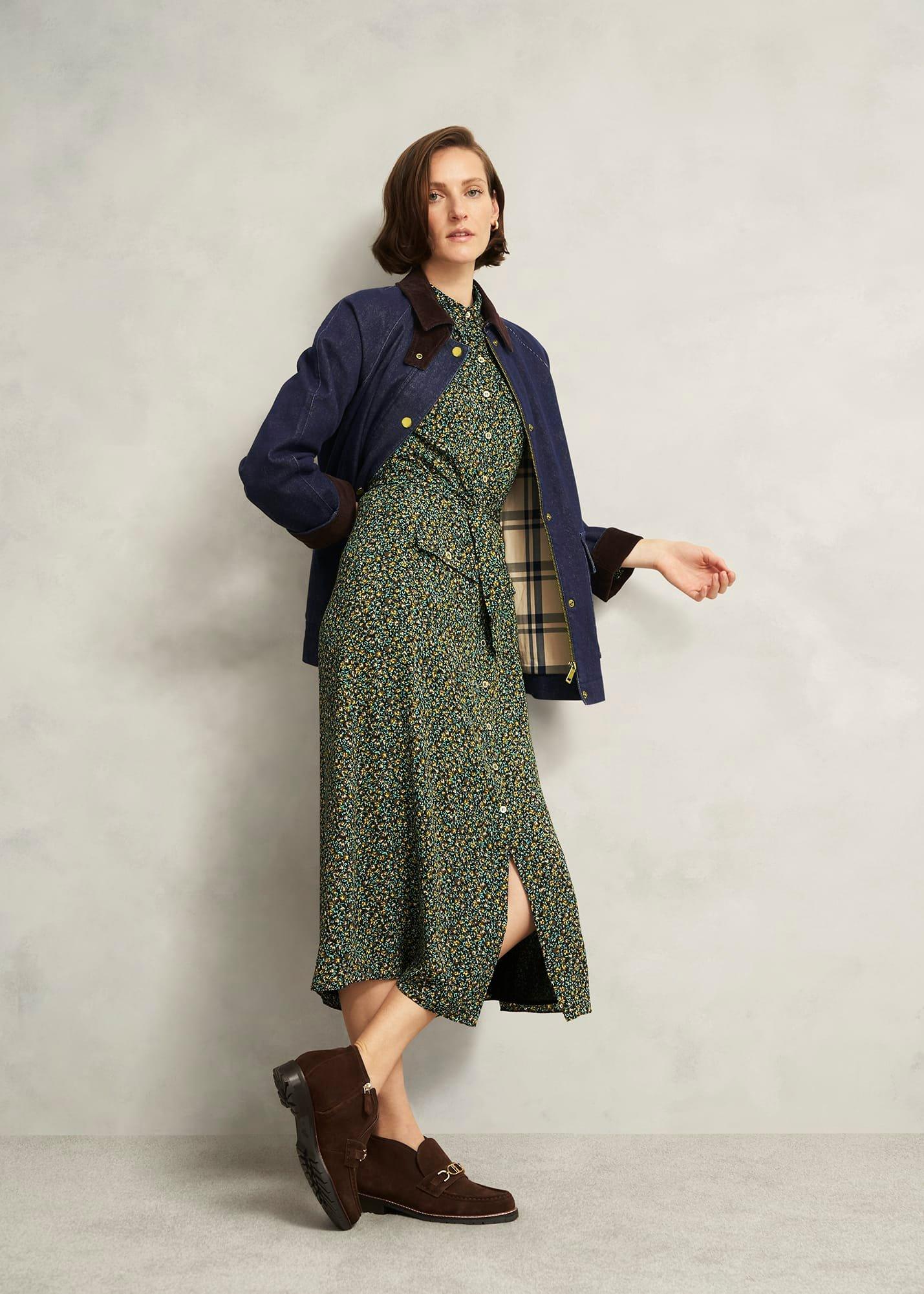 Grantley Denim Barn Jacket, Indigo, hi-res