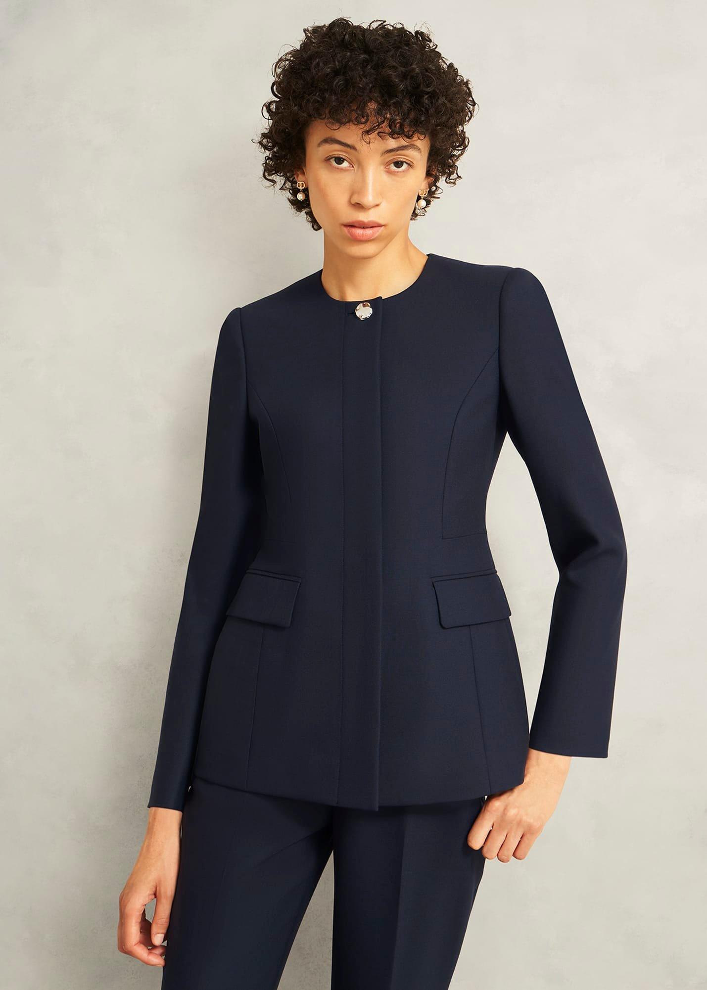 Montrose Wool Blend Jacket, Navy, hi-res