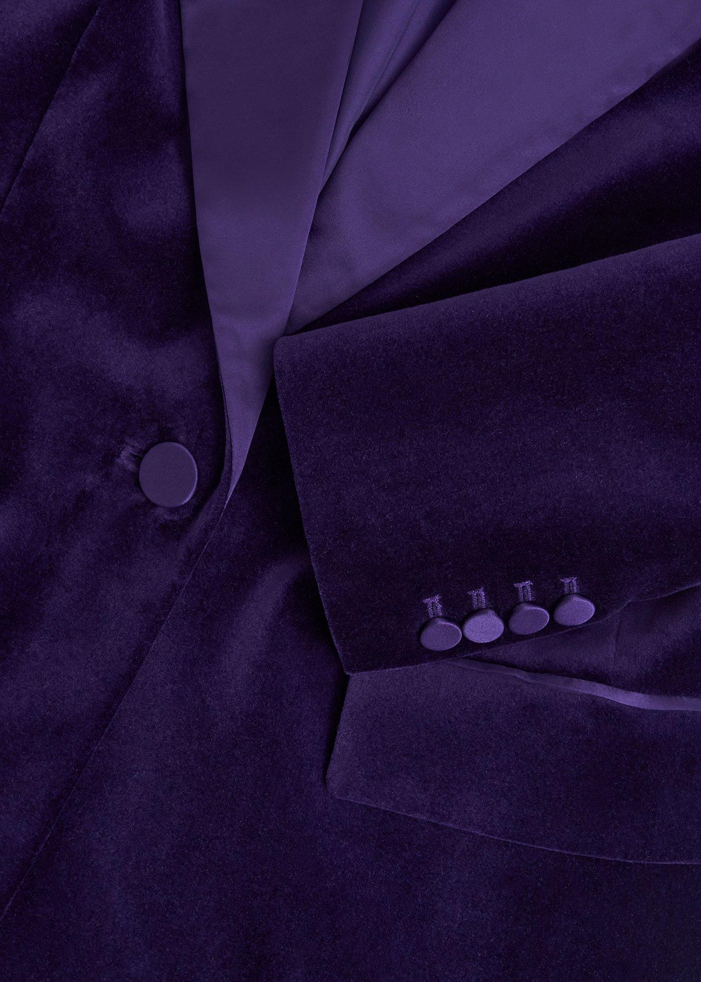 Heather Velvet Jacket, Midnight Purple, hi-res
