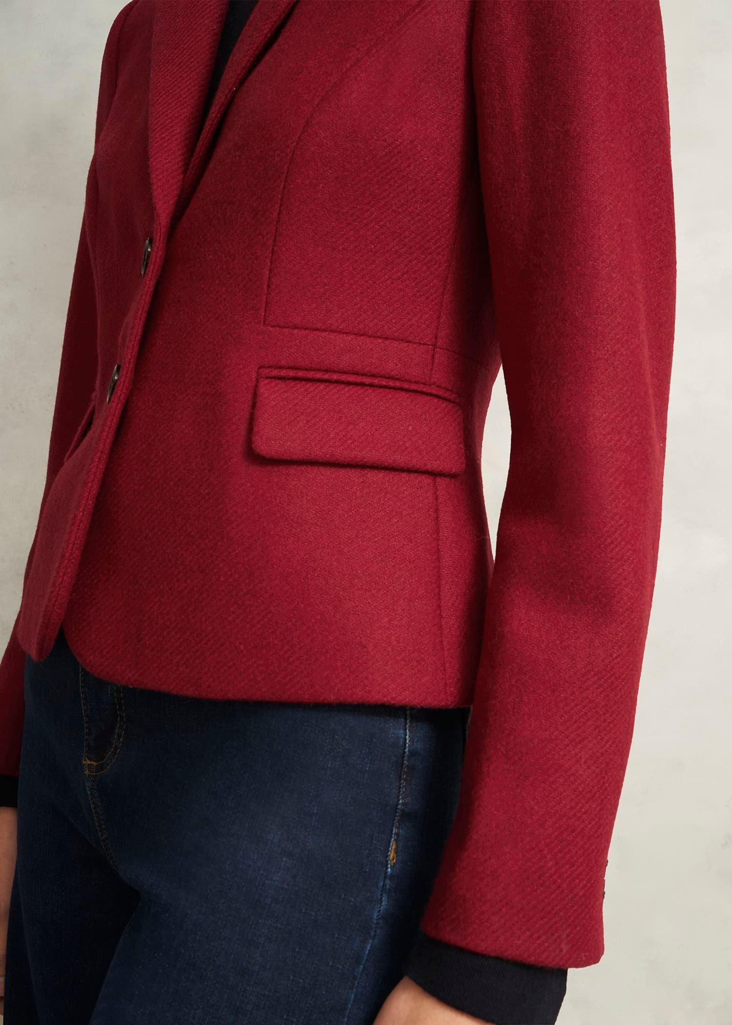 Hackness Wool Jacket, Red, hi-res