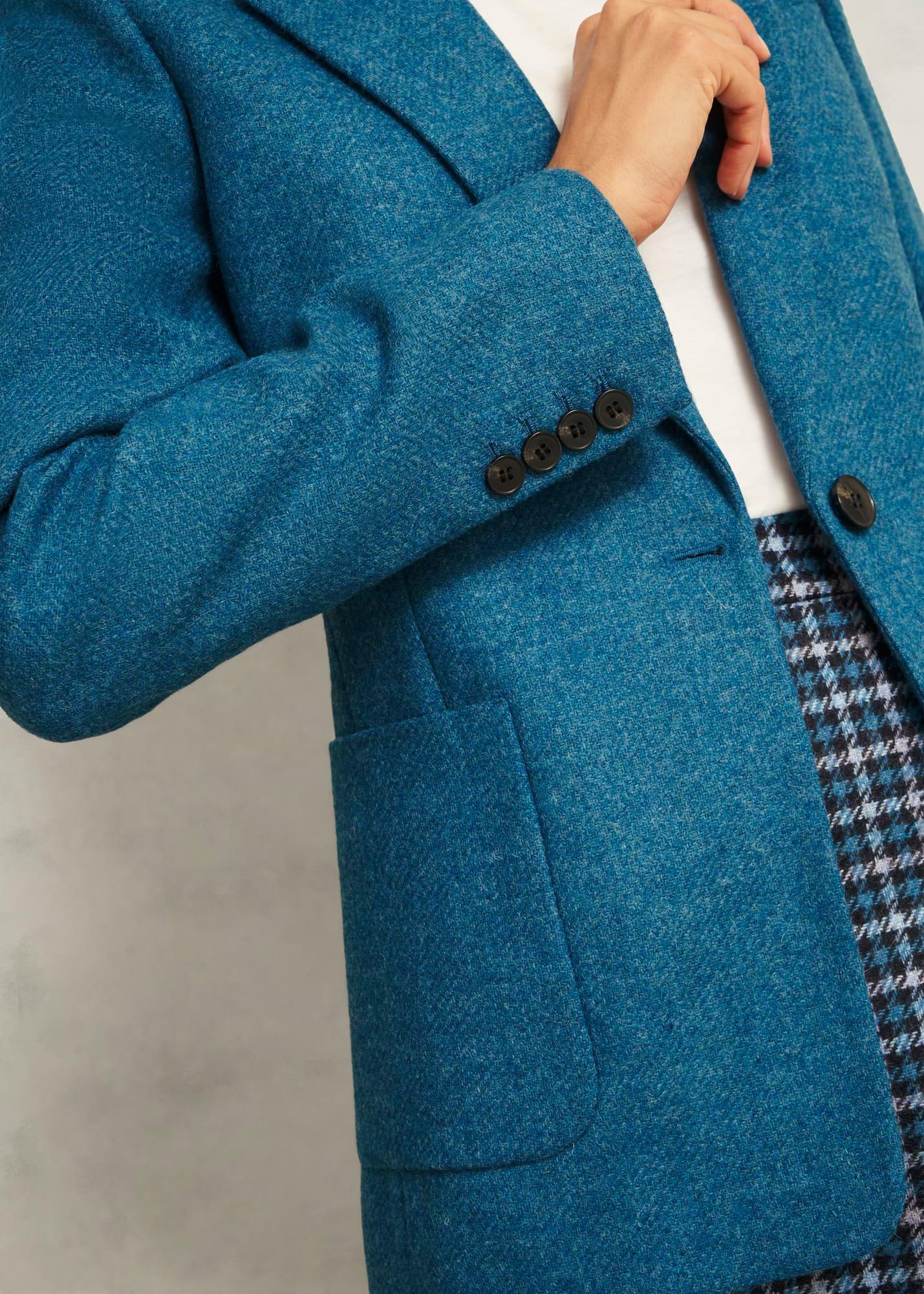 Lilla Wool Jacket, Blue, hi-res