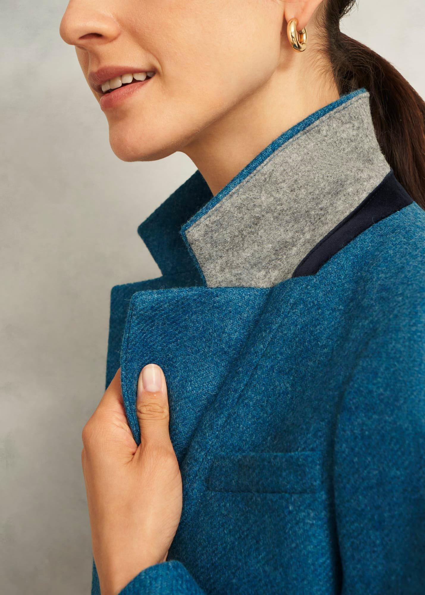 Lilla Wool Jacket, Blue, hi-res