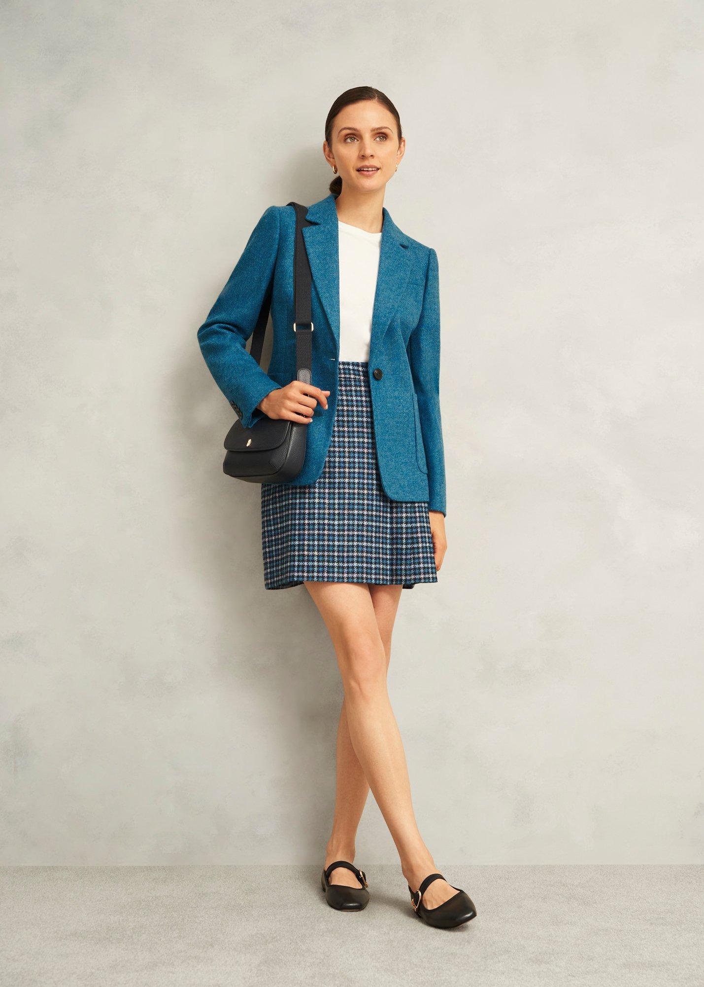 Petite Lilla Wool Jacket, Blue, hi-res