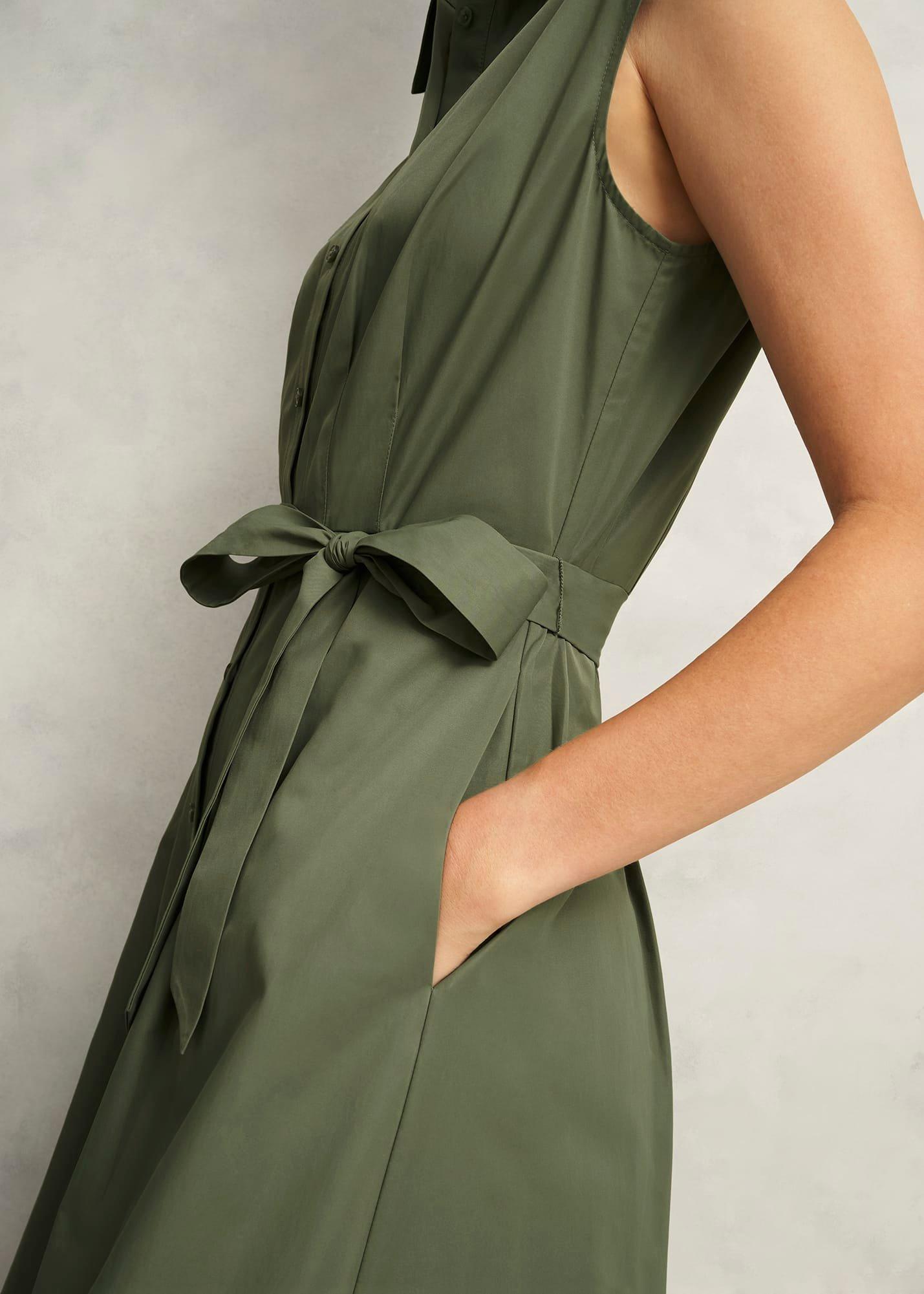 Sage Green Veronica Shirt Dress, Sage Green, hi-res