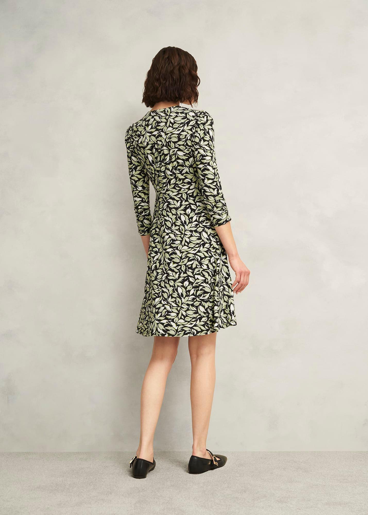 Petite Elosie Jersey Dress, Navy Multi, hi-res