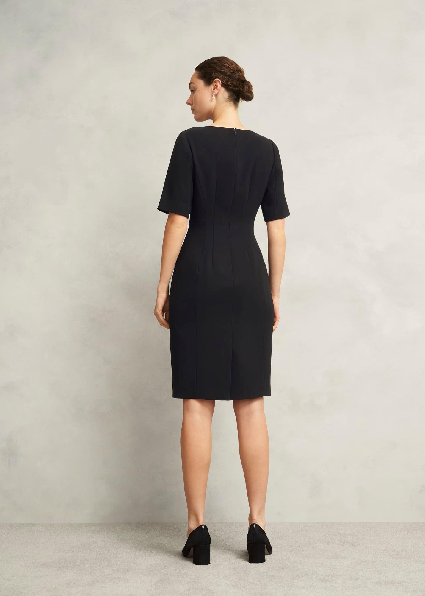 Rae Sleeved Dress, Black, hi-res