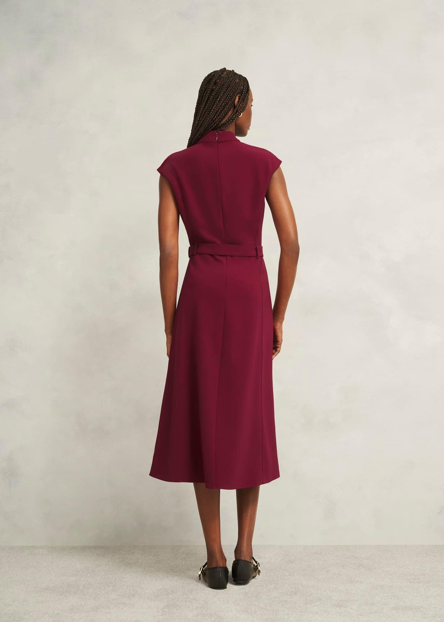 Petite Leslie Dress, Beryl Red, hi-res