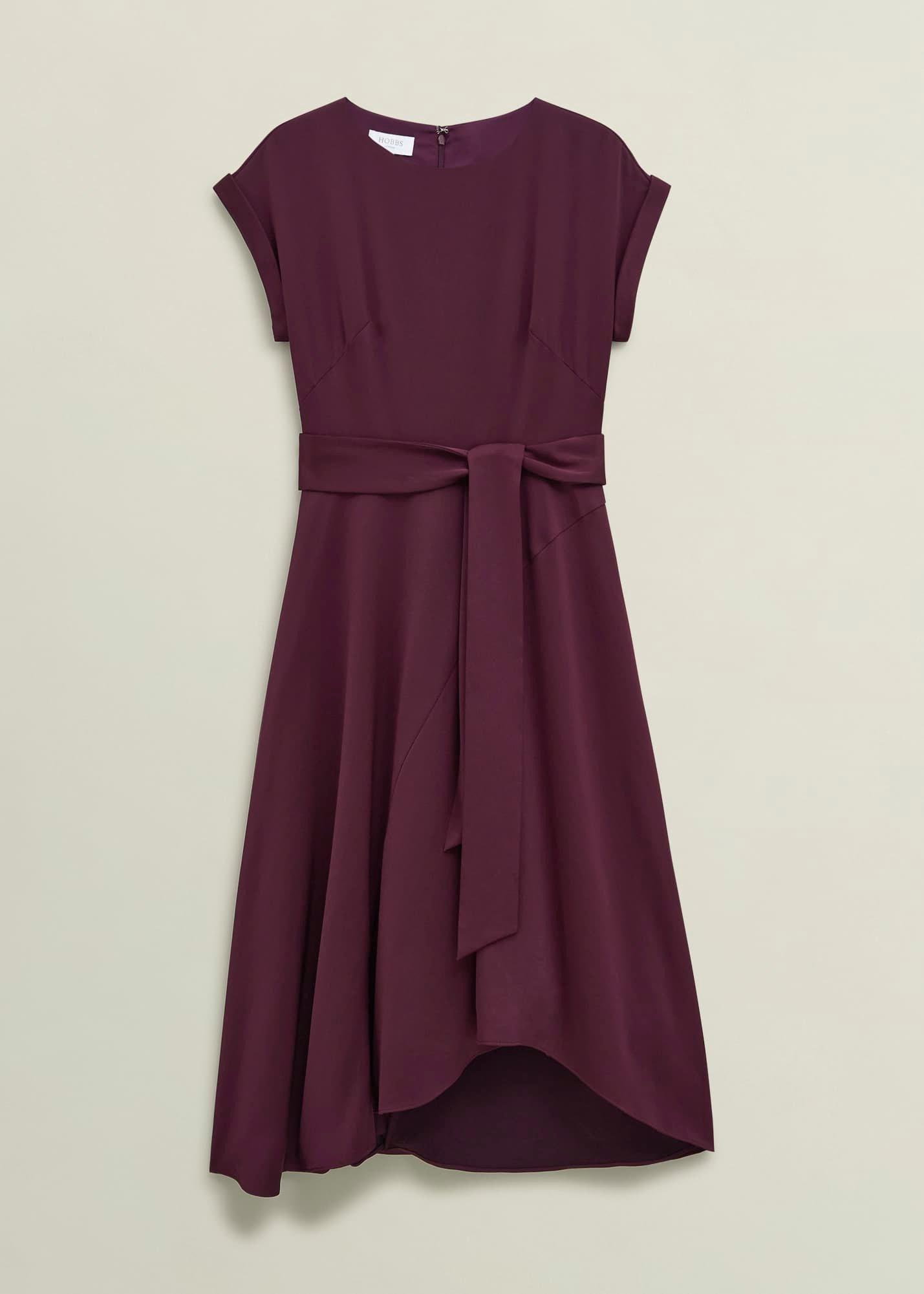 Petite Agnes Satin Tie Dress