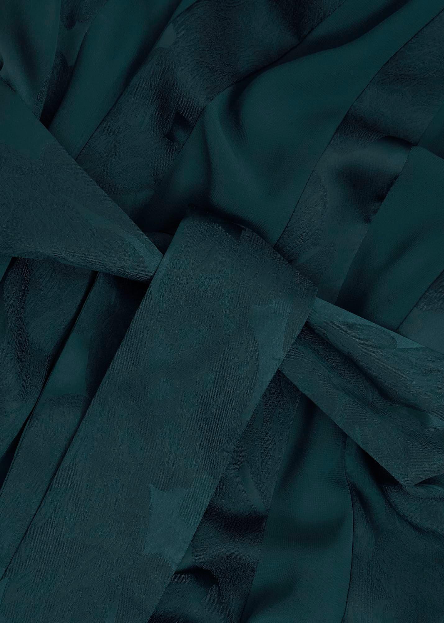 Loren Jacquard Dress, Evergreen, hi-res