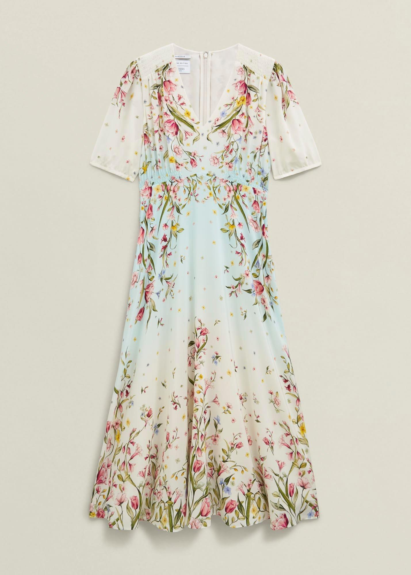Belmond Silk Floral Ombre Dress