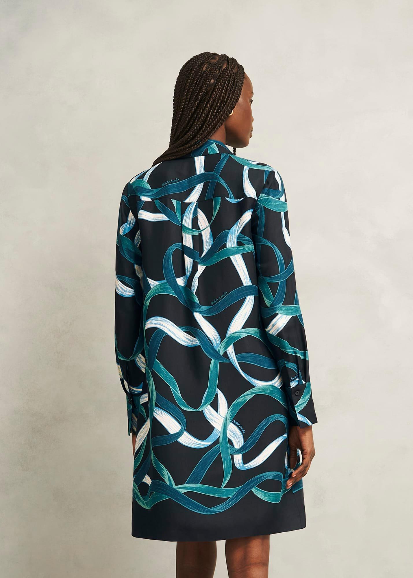 Marianne Dress, Navy Multi, hi-res