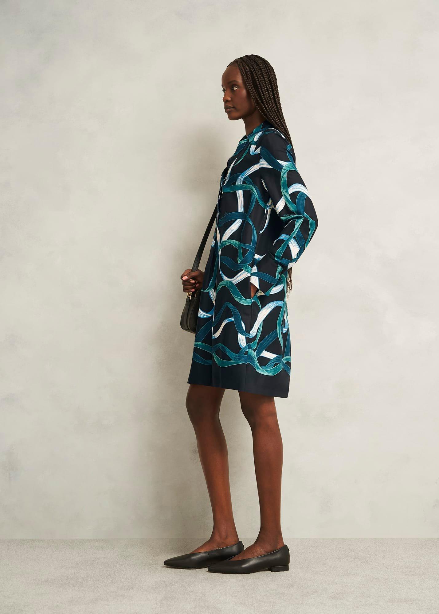 Marianne Dress, Navy Multi, hi-res