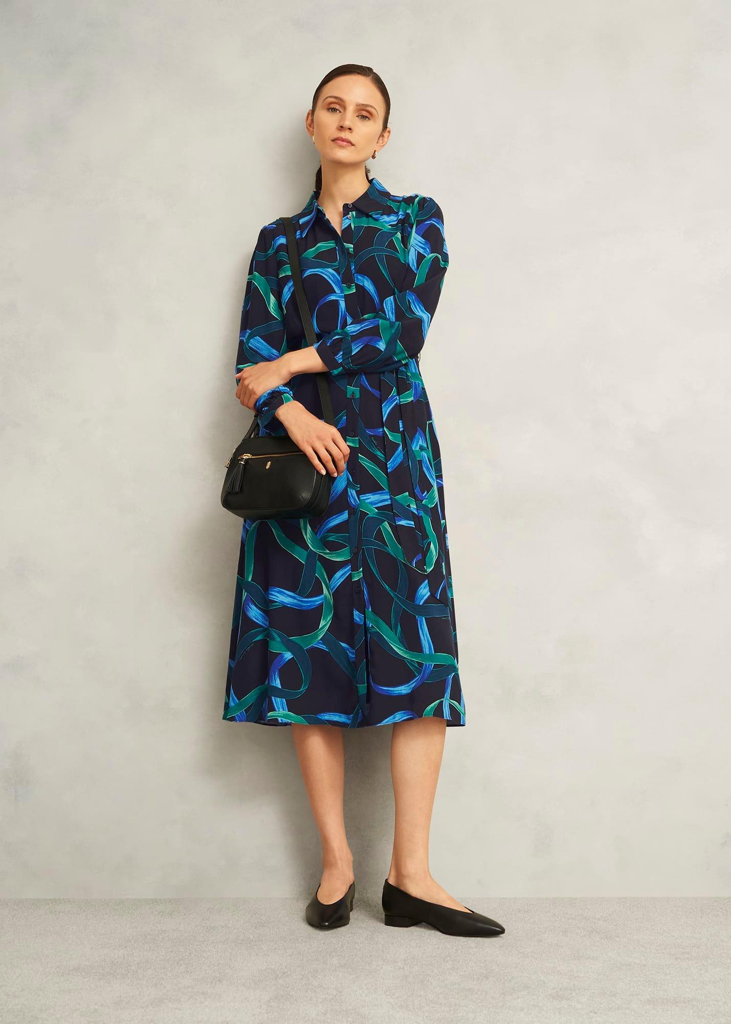 Petite Alis Dress, Navy Multi, hi-res