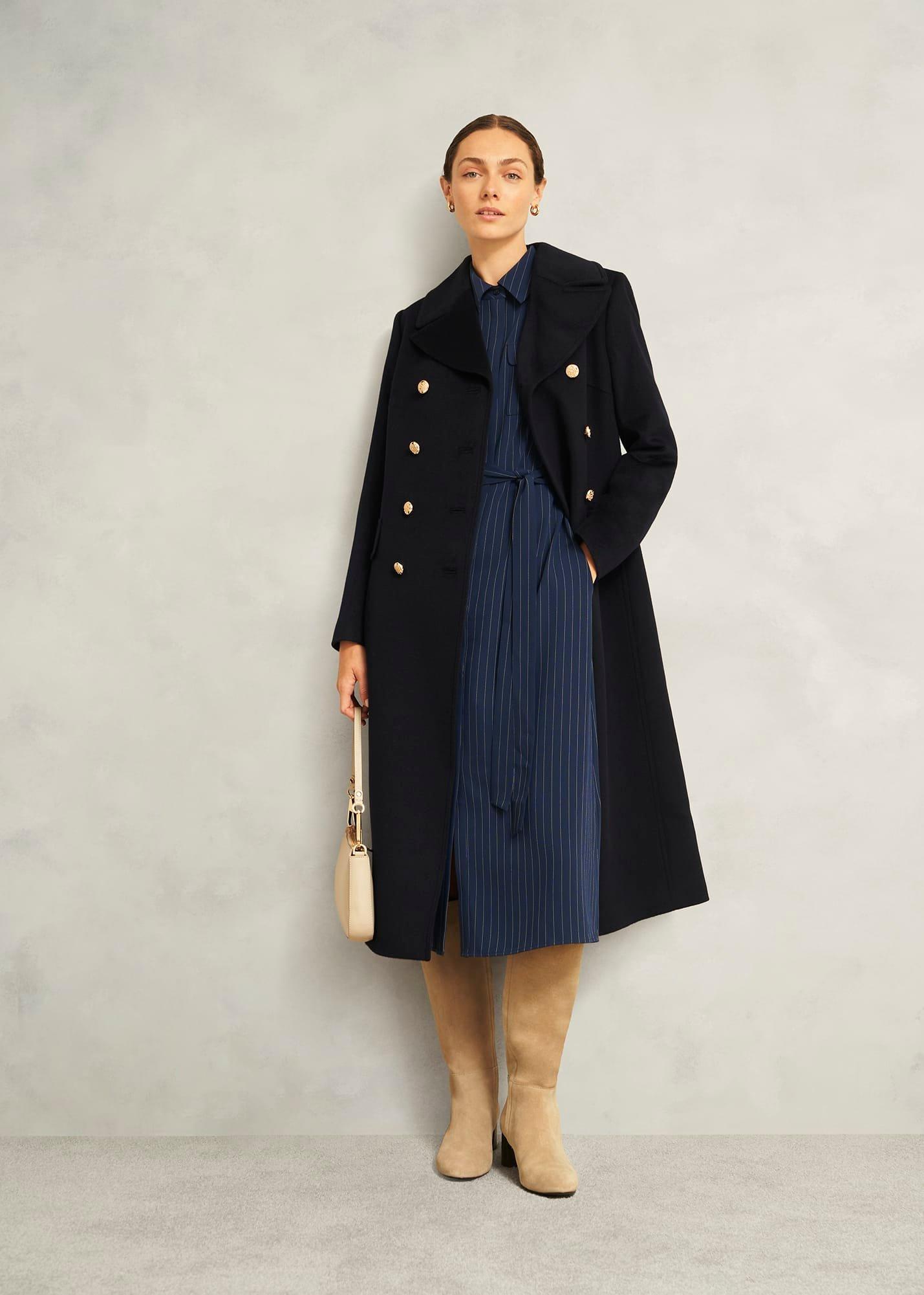 Hadley Shirt Dress, Midnight Ivory, hi-res
