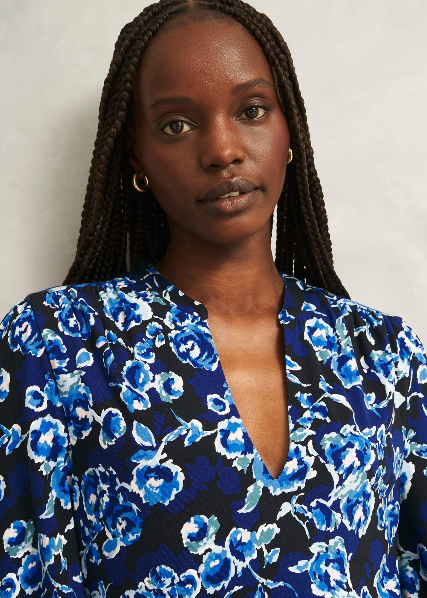 Petite Harper Dress, Navy Multi, hi-res