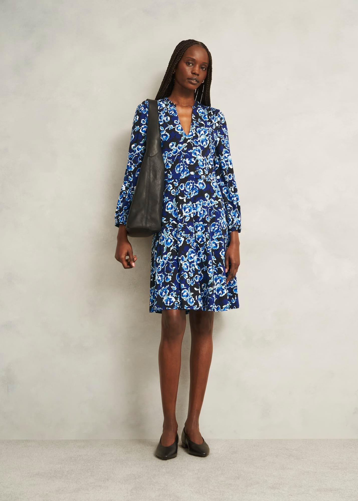 Petite Harper Dress, Navy Multi, hi-res