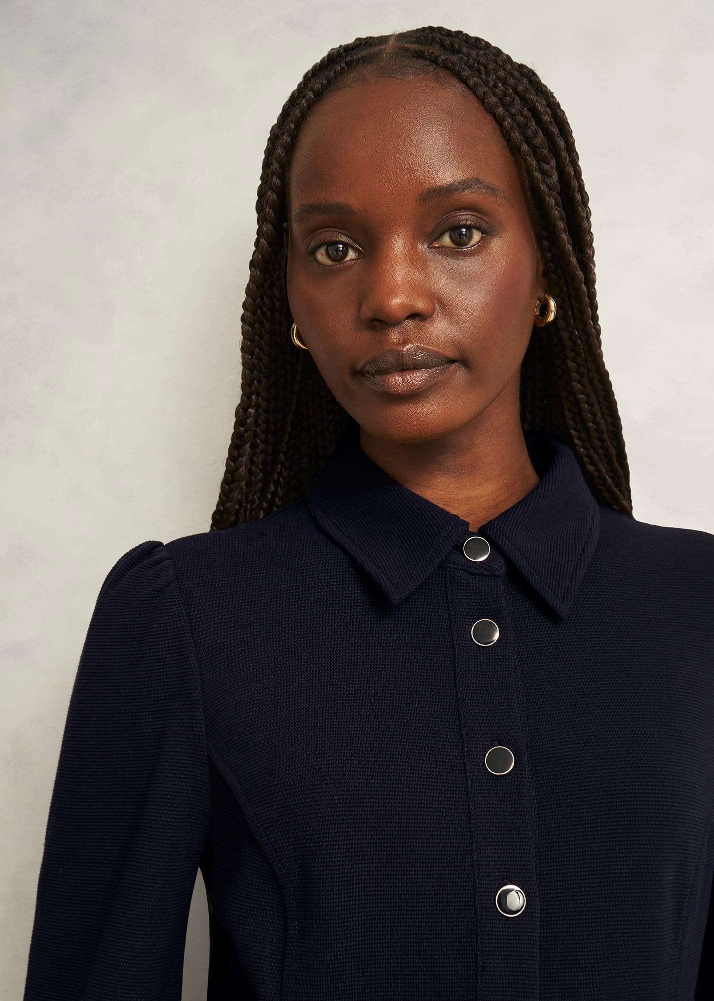 Alara Ponte Dress, Navy, hi-res