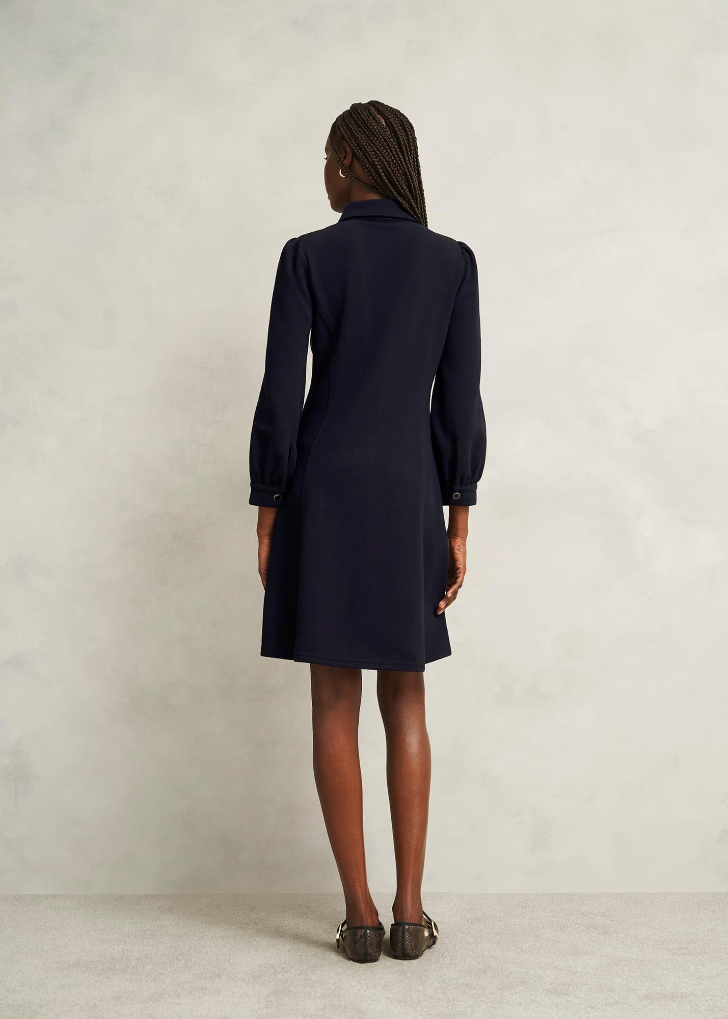 Alara Ponte Dress, Navy, hi-res