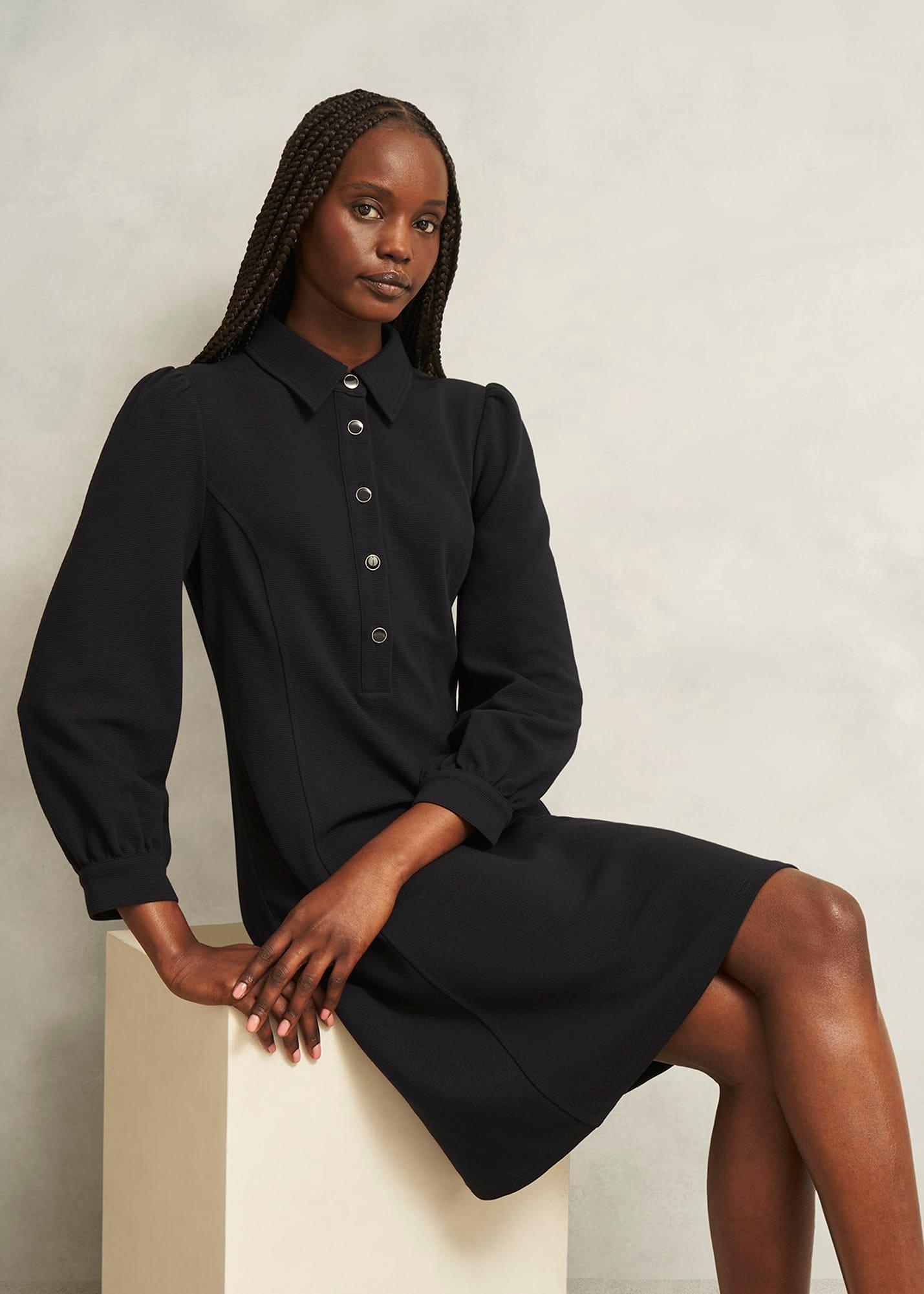 Alara Ponte Dress, Navy, hi-res