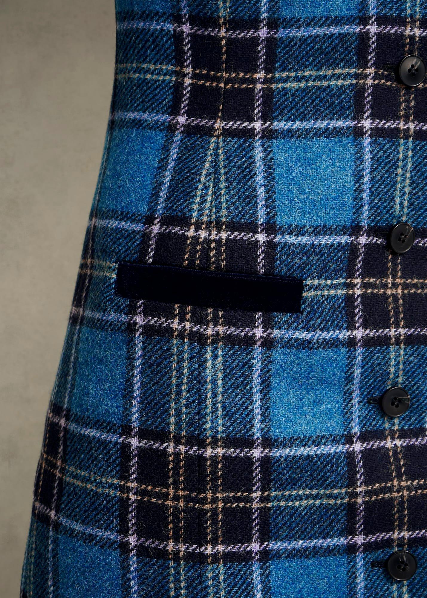 Joella Wool Dress, Blue Multi, hi-res