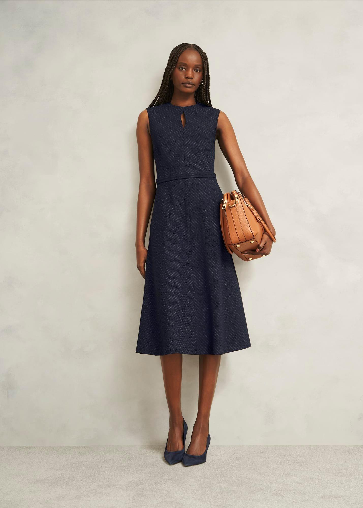 Katelena Dress, Navy Ivory, hi-res