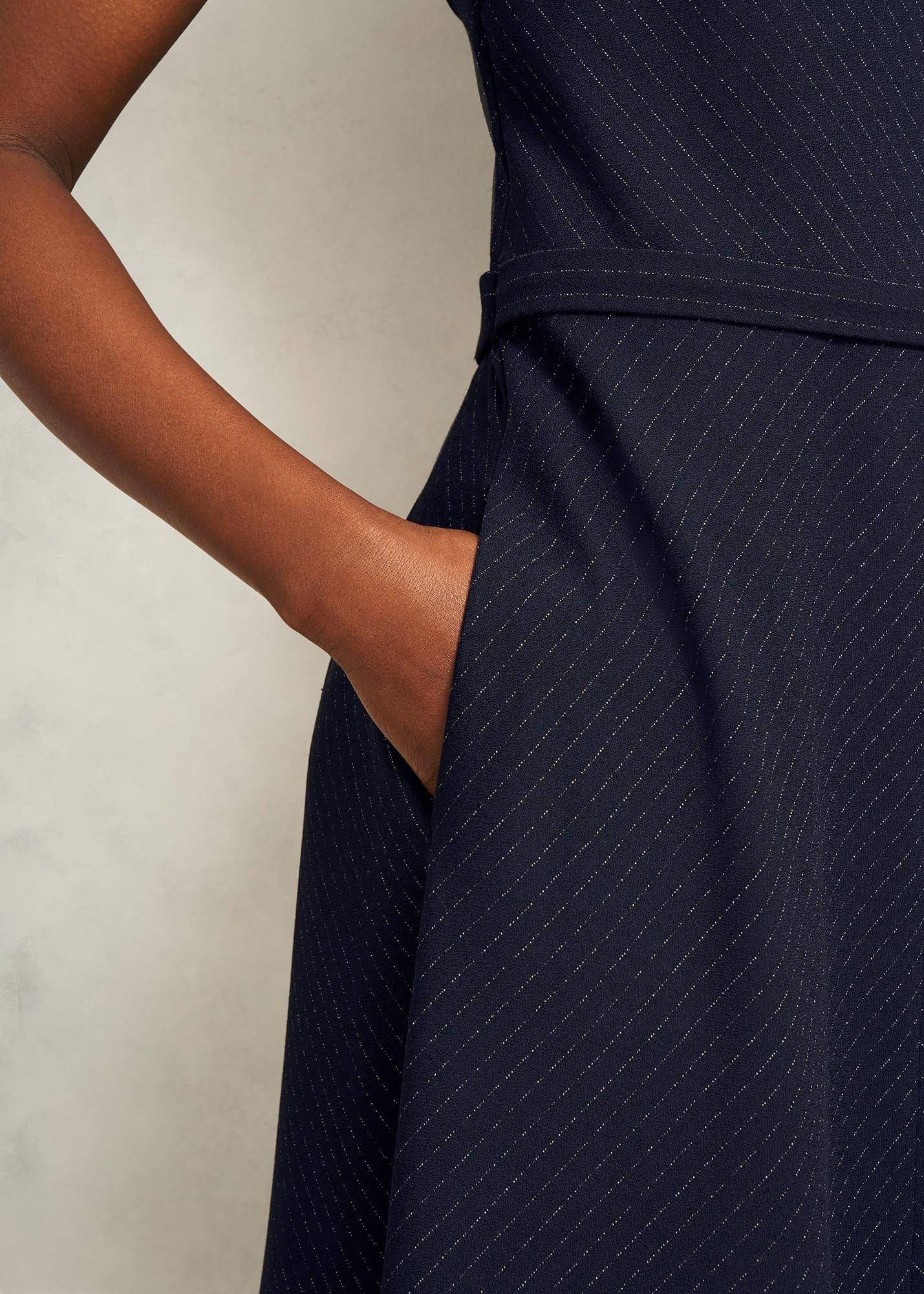 Katelena Dress, Navy Ivory, hi-res