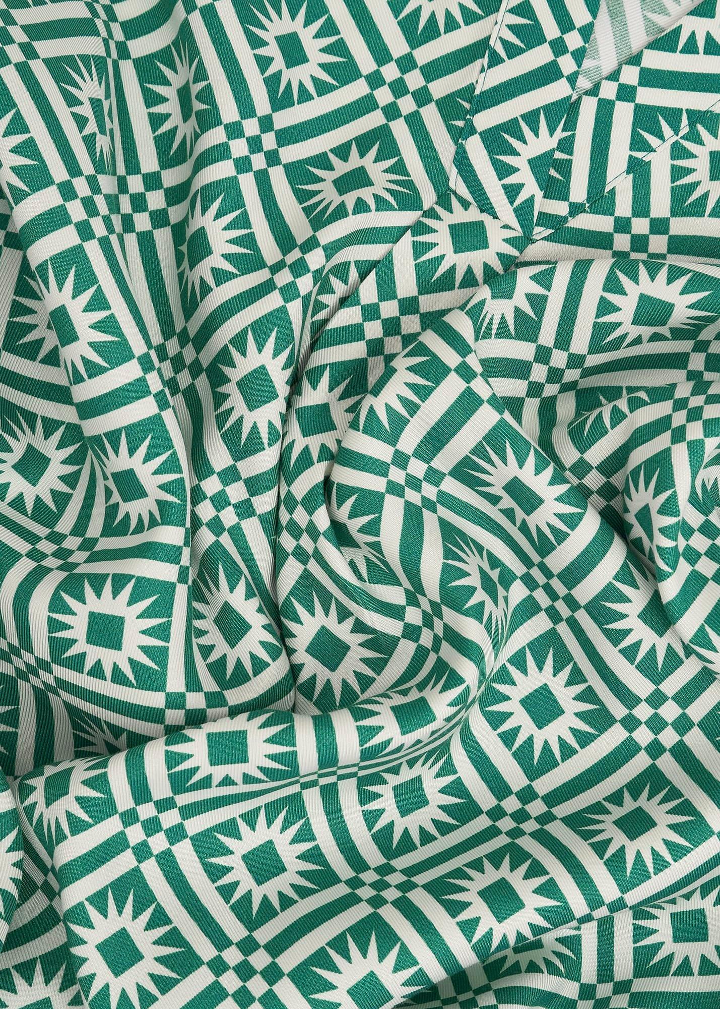 Lucille Dress, Green Ivory, hi-res