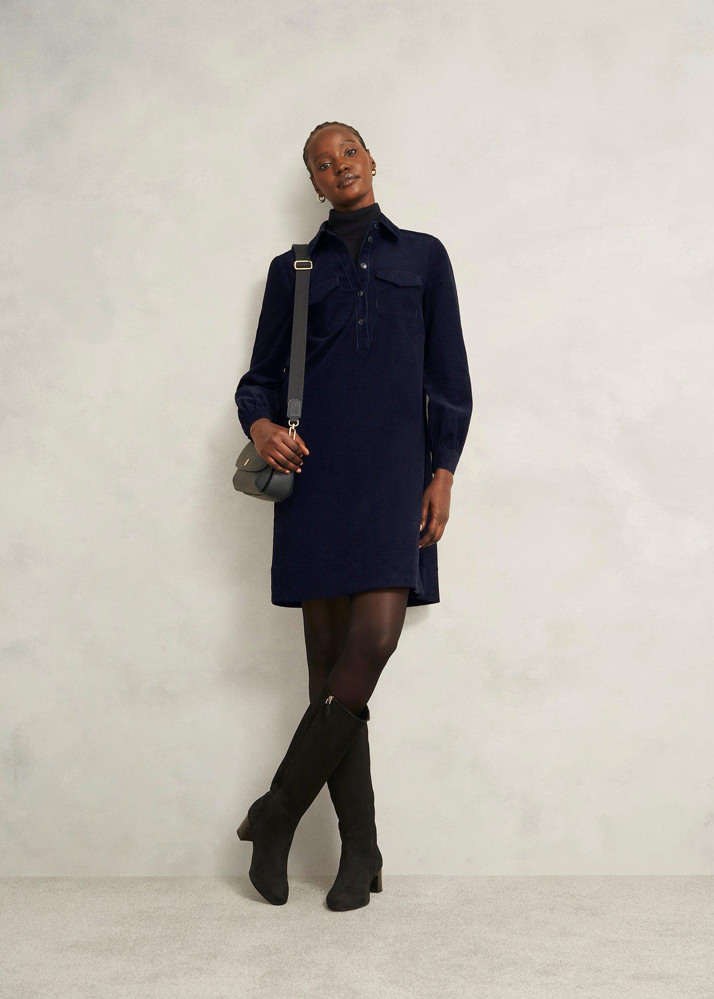 Lena Dress, True Navy, hi-res