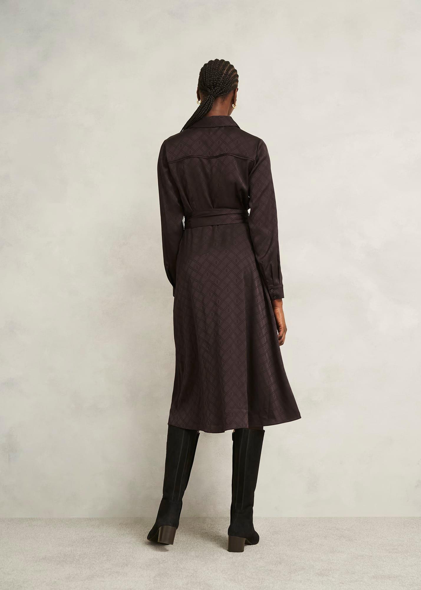 Allegra Dress, Deep Brown, hi-res