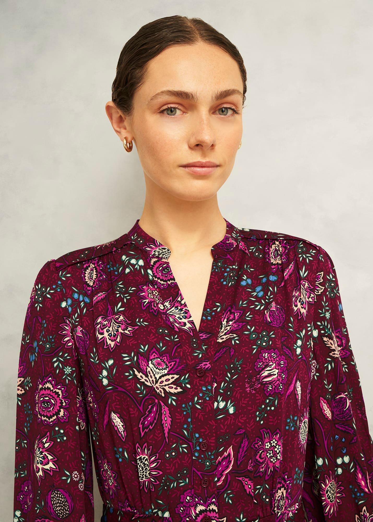 Petite Sofia Dress, Red Multi, hi-res