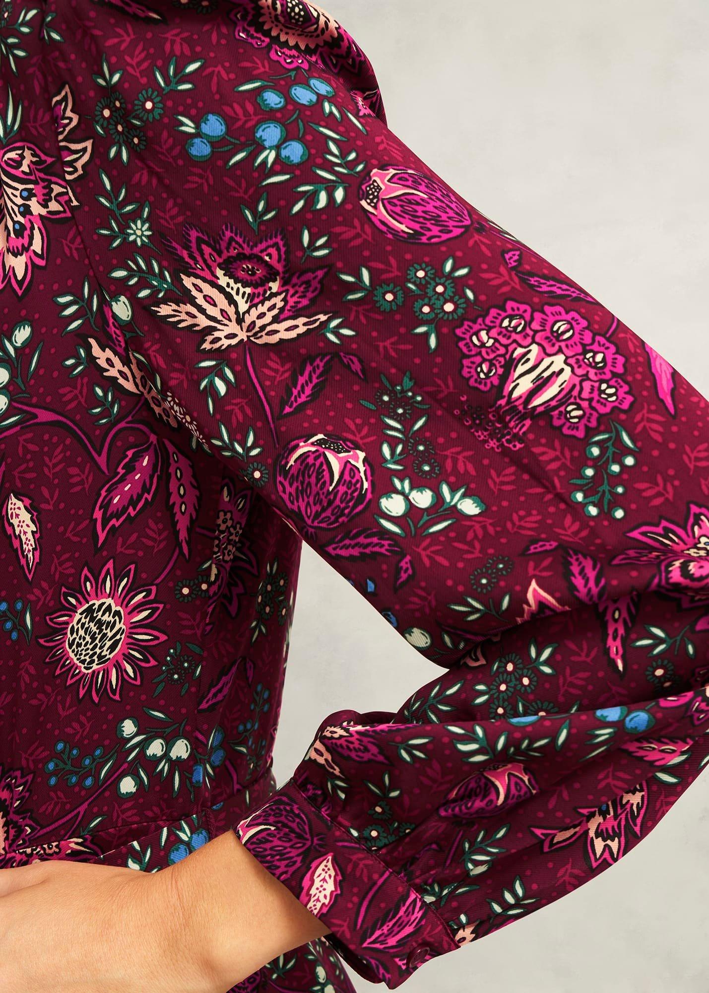 Petite Sofia Dress, Red Multi, hi-res