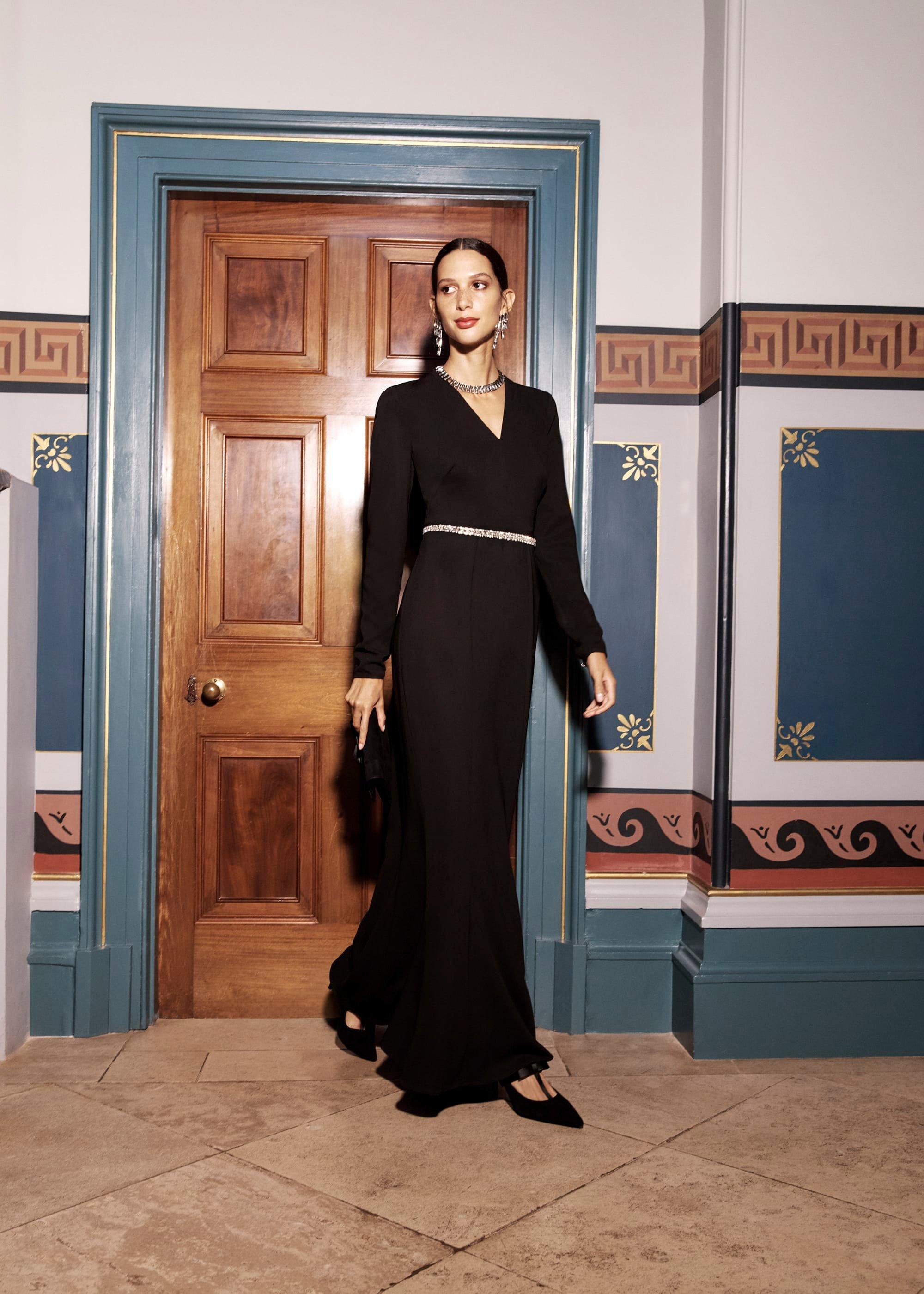 Meryl V Neck Maxi Dress