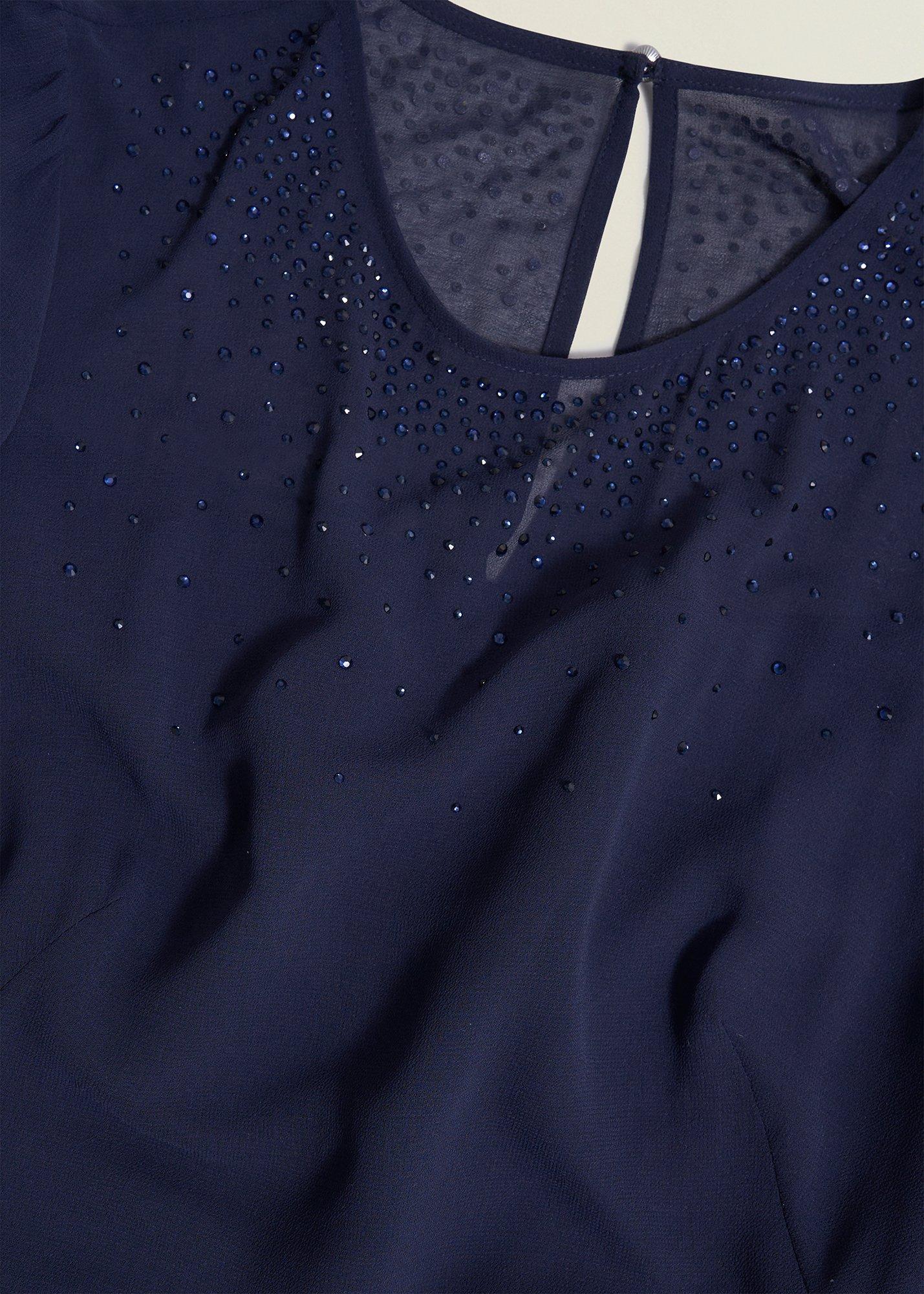 Anoushka Hot Fix Jumpsuit, Midnight Navy, hi-res