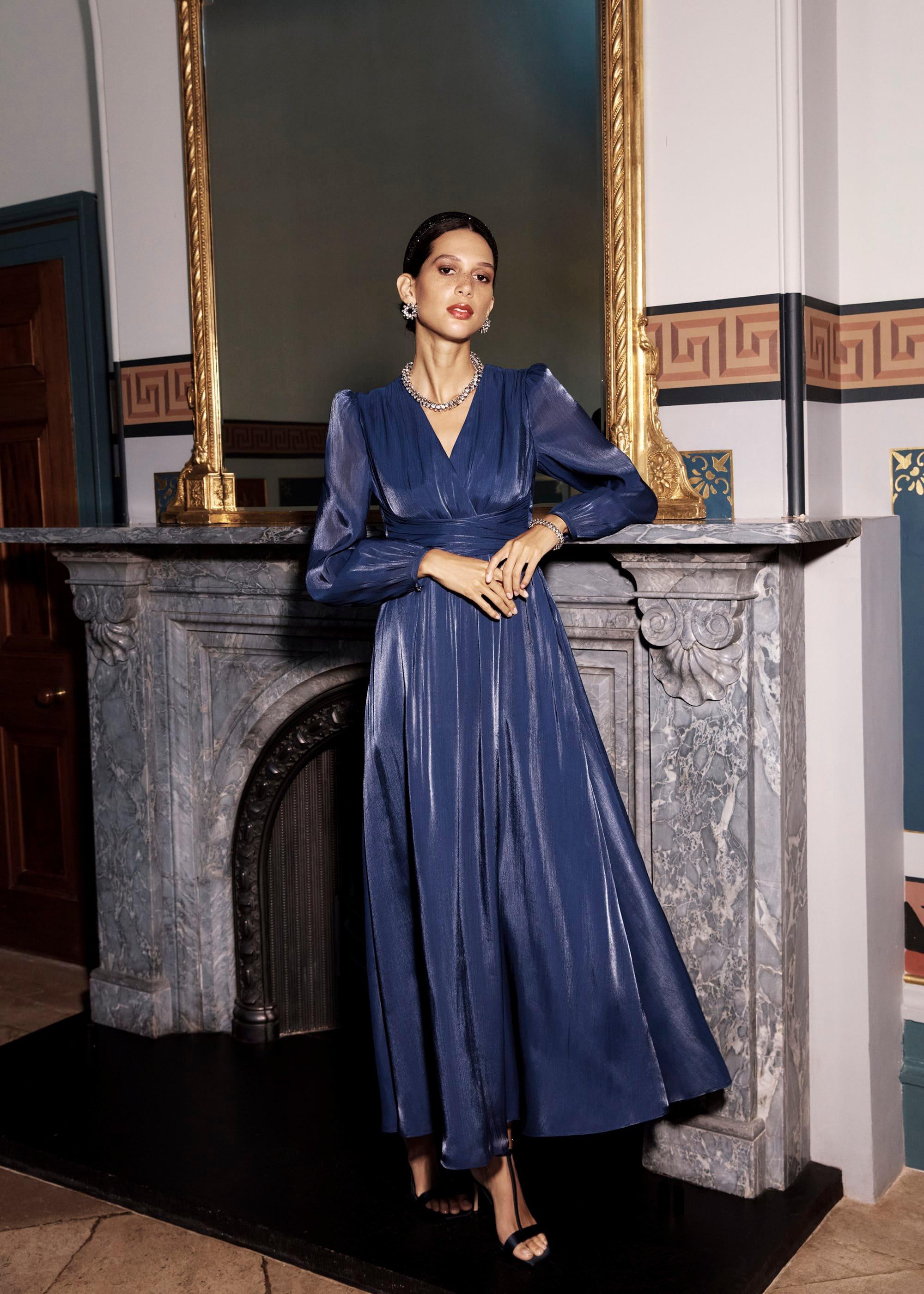 Cate V Neck Maxi Dress