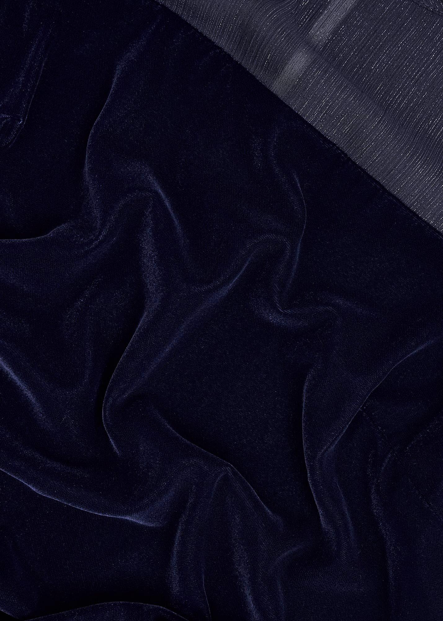 Zariah Velvet Dress, Midnight Navy, hi-res