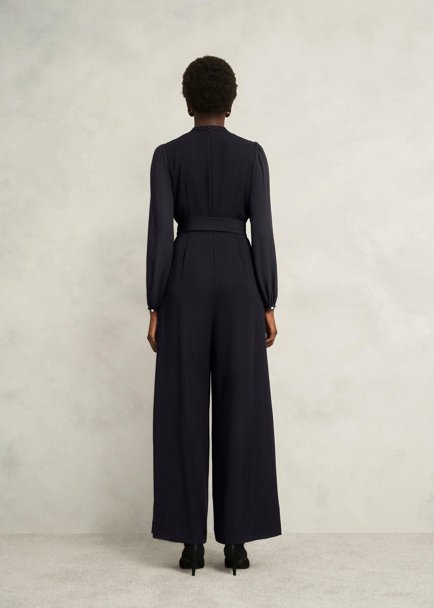 Rosamund Gem Detail Jumpsuit, Black, hi-res
