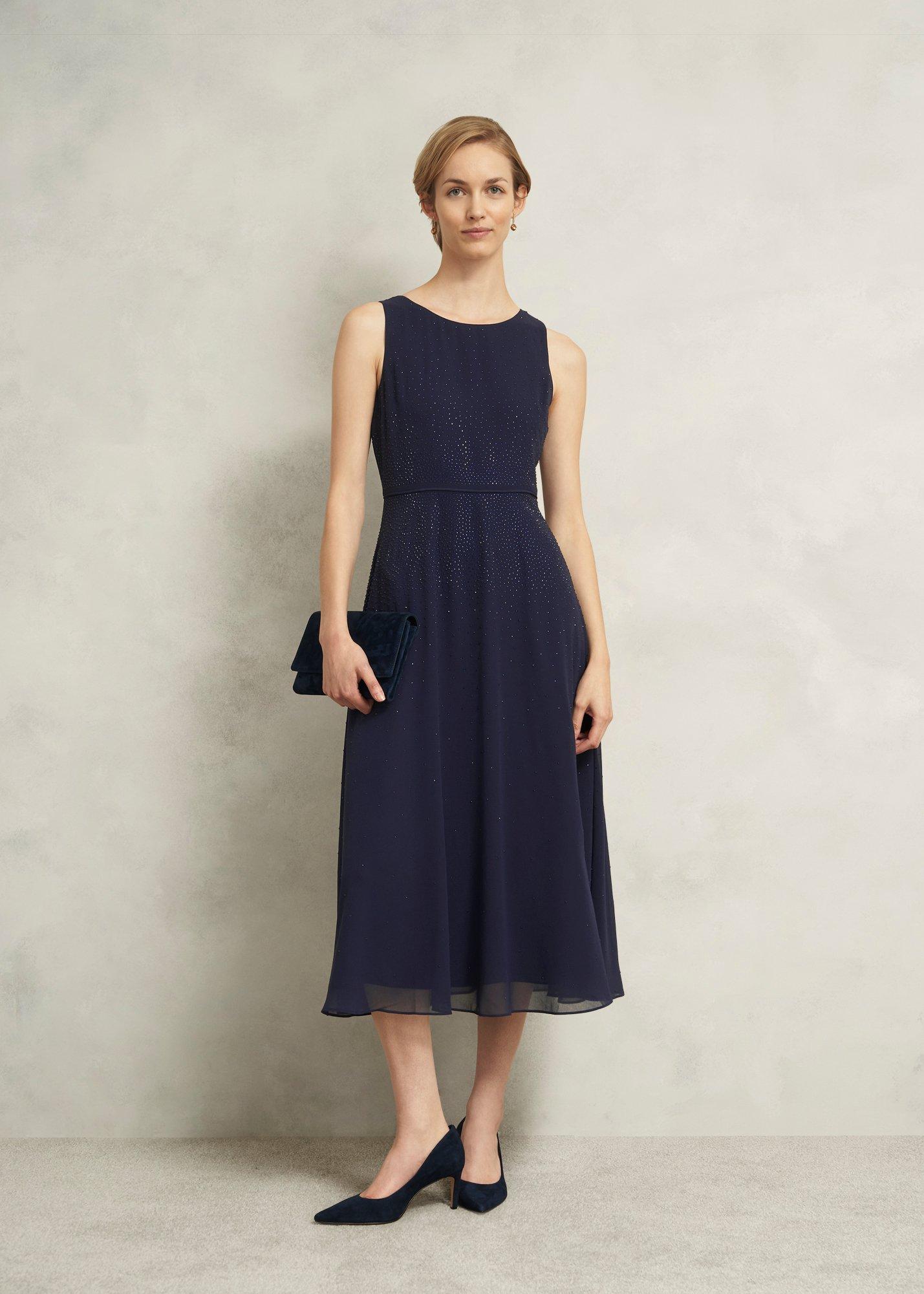 Petite Kiki Hotfix Dress, Midnight Navy, hi-res