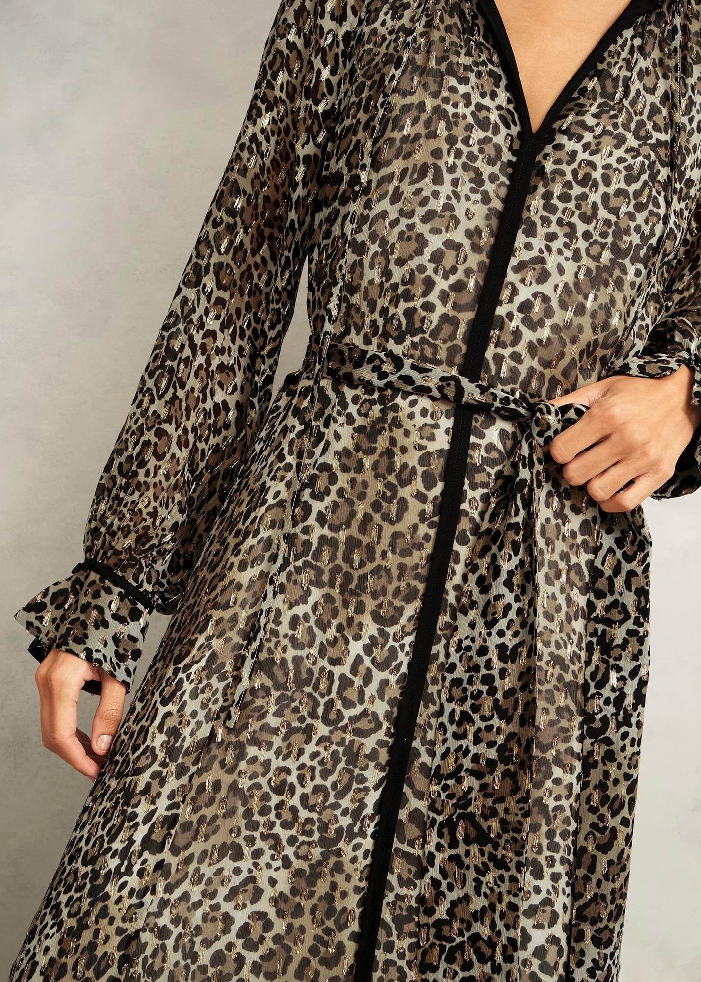 Aves Dress, Brown Multi, hi-res