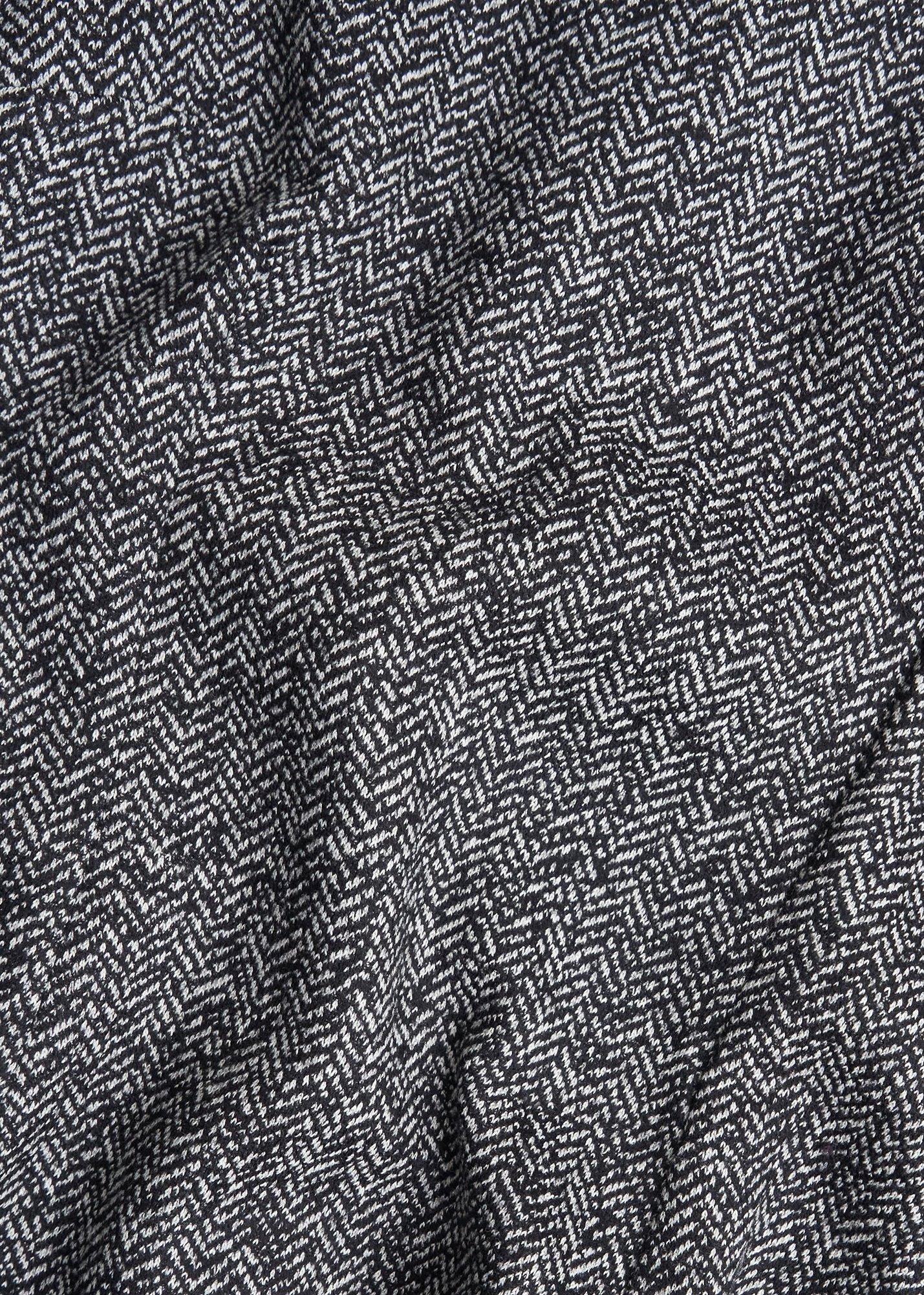 Marlyn Wool Jersey Dress, Black White, hi-res