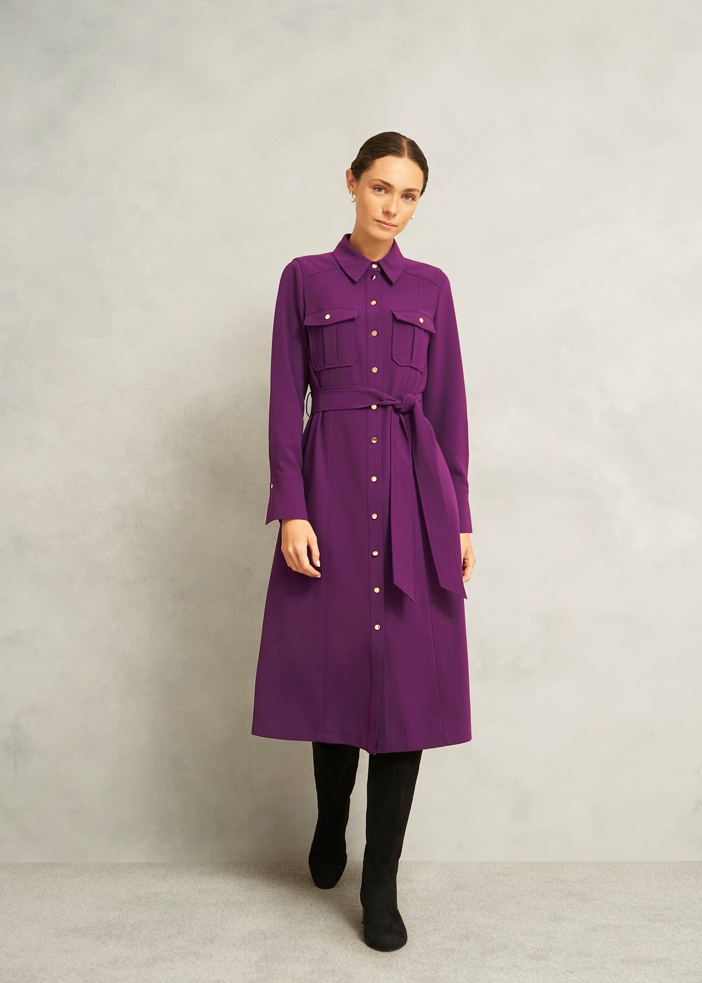 Petite Violet Dress, Vibrant Purple, hi-res