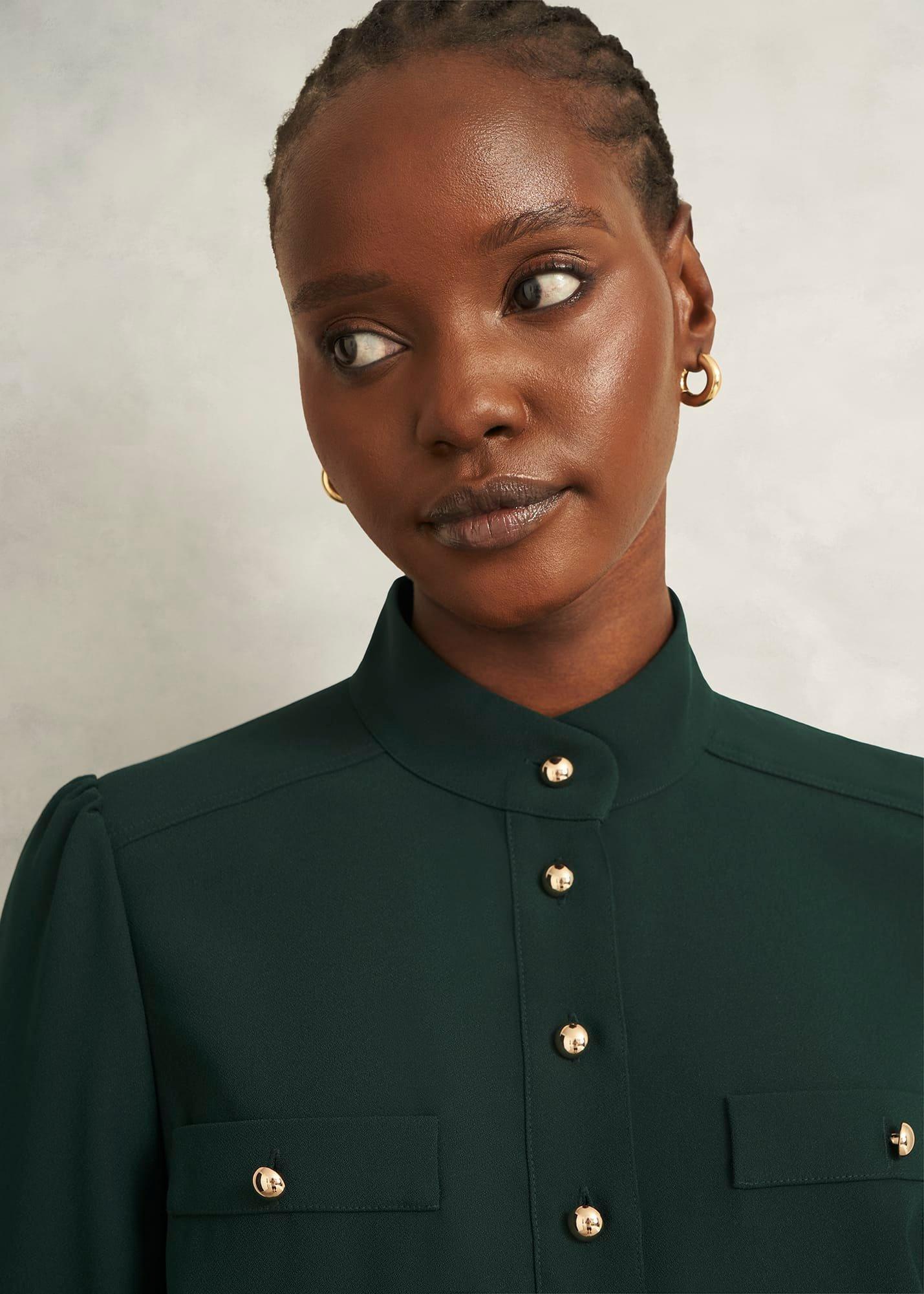 Stephanie Dress, Ponderosa Green, hi-res